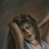 knieende Frau